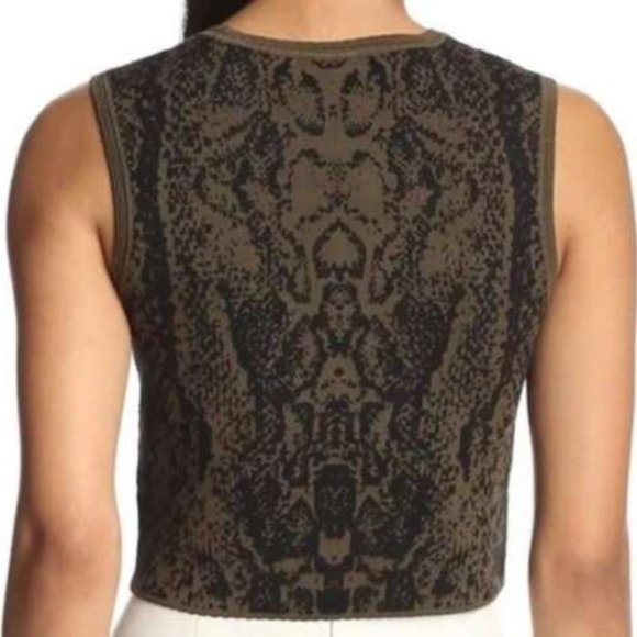 Torn by RONNY KOBO Crop Sleeveless DARCEY Safari Top - Picture 2 of 5